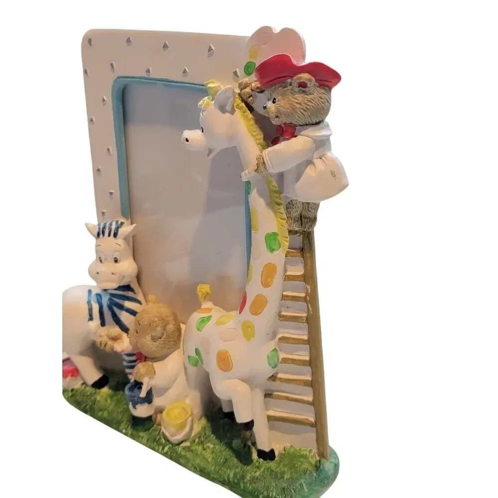 3D Zoo Animals Frame Burnes of Boston‎ Nursery Decor Colorful Whimiscal